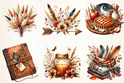 Boho Autumn Clipart, an Illustration by Libby Wishes (Thumbnail 3 of 6)