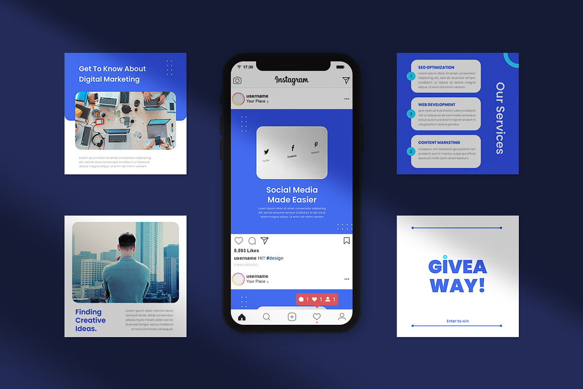 D. - Marketing Social Media Pack, a Social Media Template by Neetlabs Studio (Photo 3 of 5)