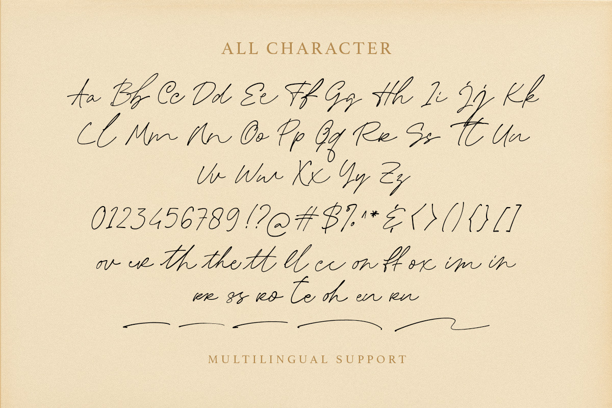 Malorta Story Script, a Script Font by Letterhend Studio (Photo 8 of 10)