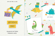Birthday Dinosaur Collection, an Animal Illustration by Irina Ostapenko (Thumbnail 1 of 6)
