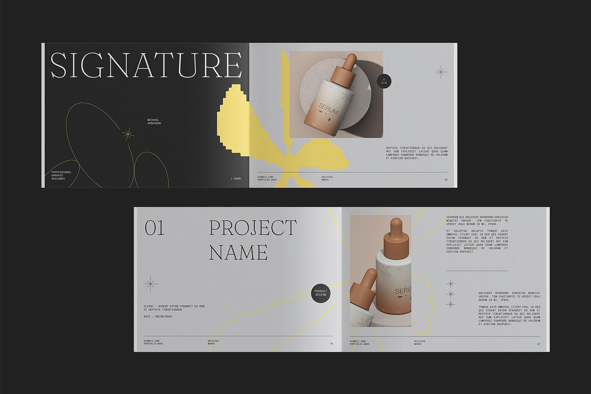 Design Portfolio Template - Portoe, a Brochure Template by fakhroo (Photo 9 of 12)