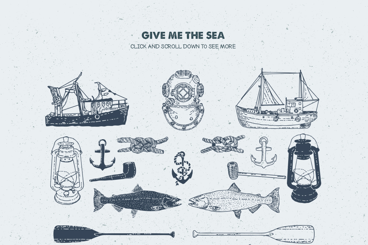 Give Me The Nautical Hand Drawn Pack preview 2