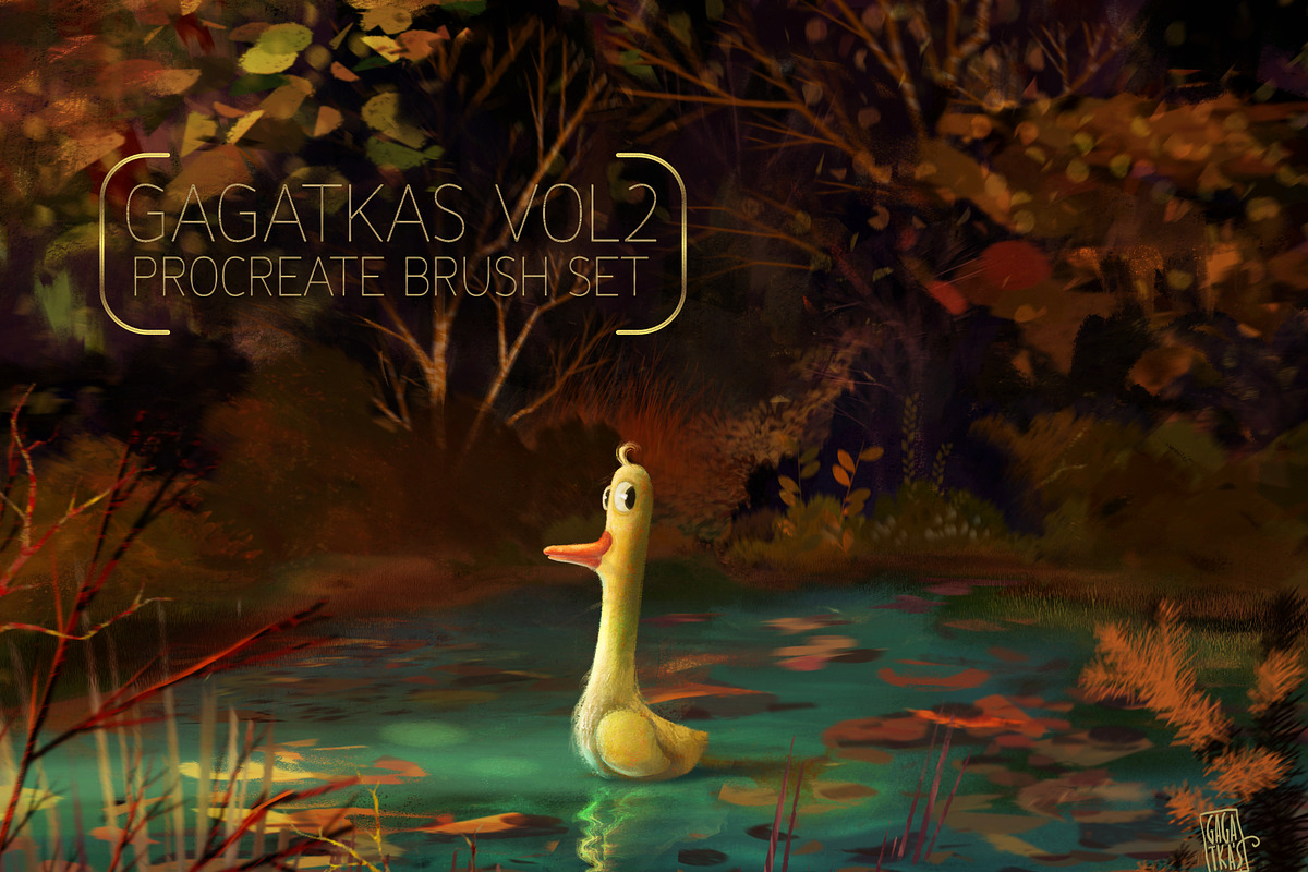 Gagatkas vol2 - PROCREATE brush set, a Brush Add-On by gagatka (Photo 1 of 8)