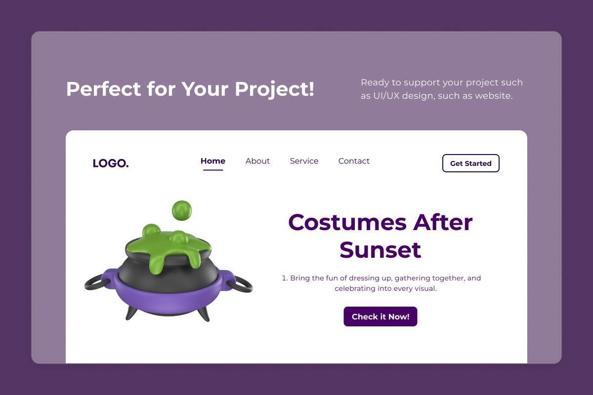 Halloween Party 3D Icon Pack, a Work Illustration by twinstd (Photo 5 of 6)