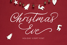 Christmas Eve. Holiday Script font.