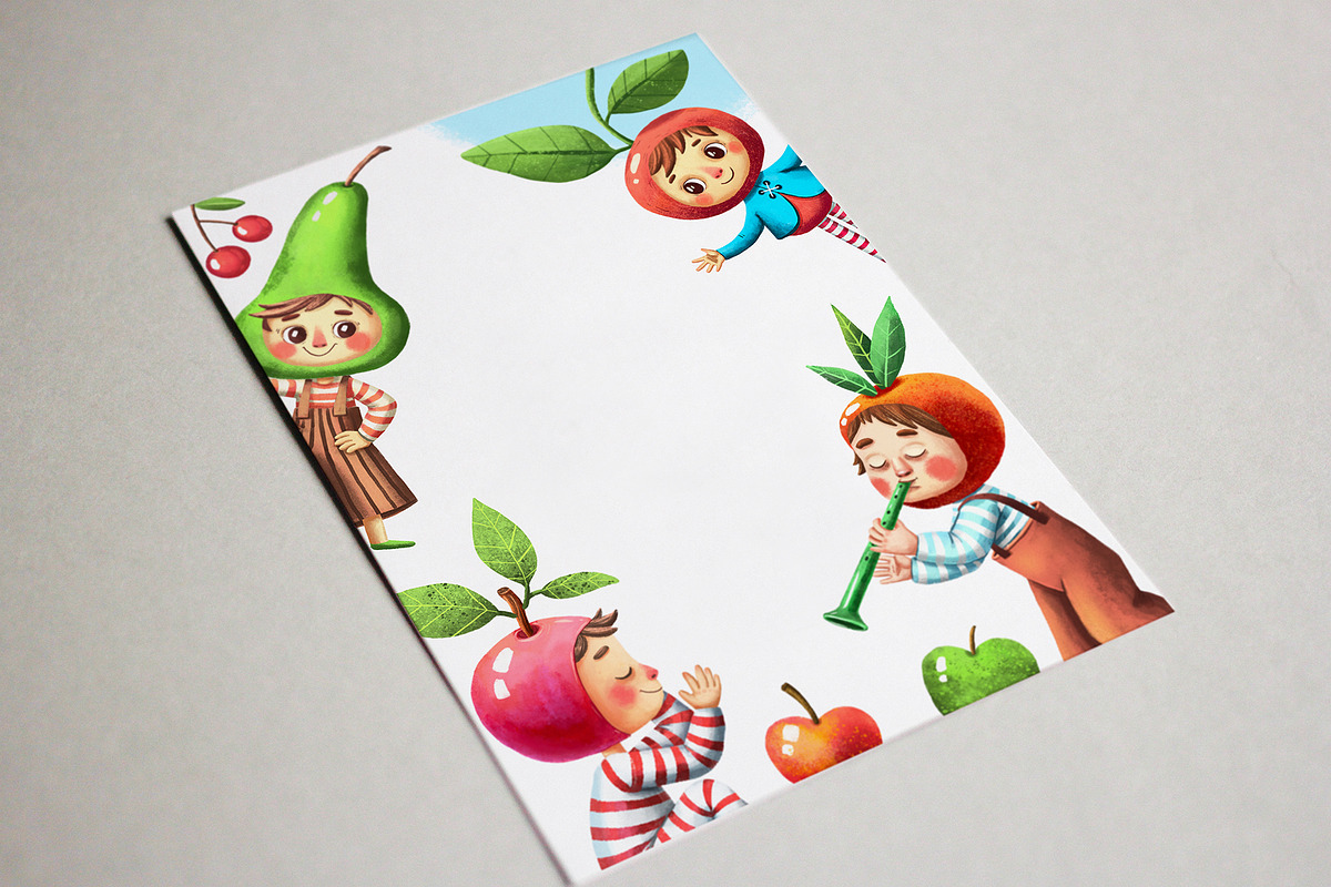 Fruit Babies - Clipart Set, an Education Illustration by Mashamashastu (Photo 10 of 11)