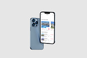 iPhone 13 Pro Max Mockup Bundles, an iPhone Mockup by Graphic Aesthetic (Thumbnail 11 of 22)