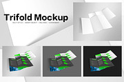 Trifold Mockups, a Mockup by alphadesign (Thumbnail 3 of 13)