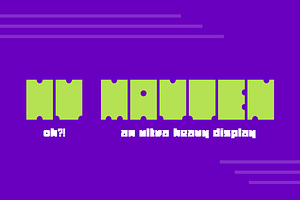 HY Mayten | Display Font