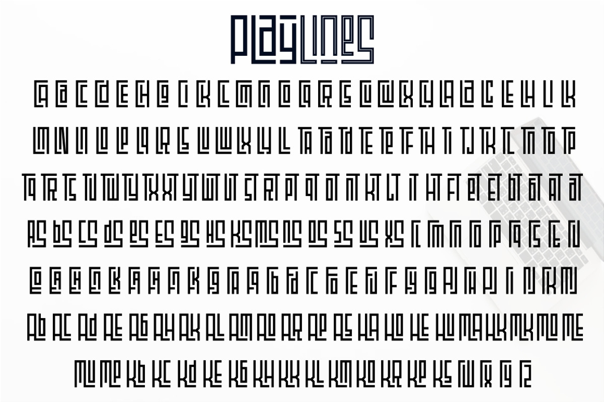 Playlines Typeface, a Font by PutraCetol Studio (Photo 9 of 9)