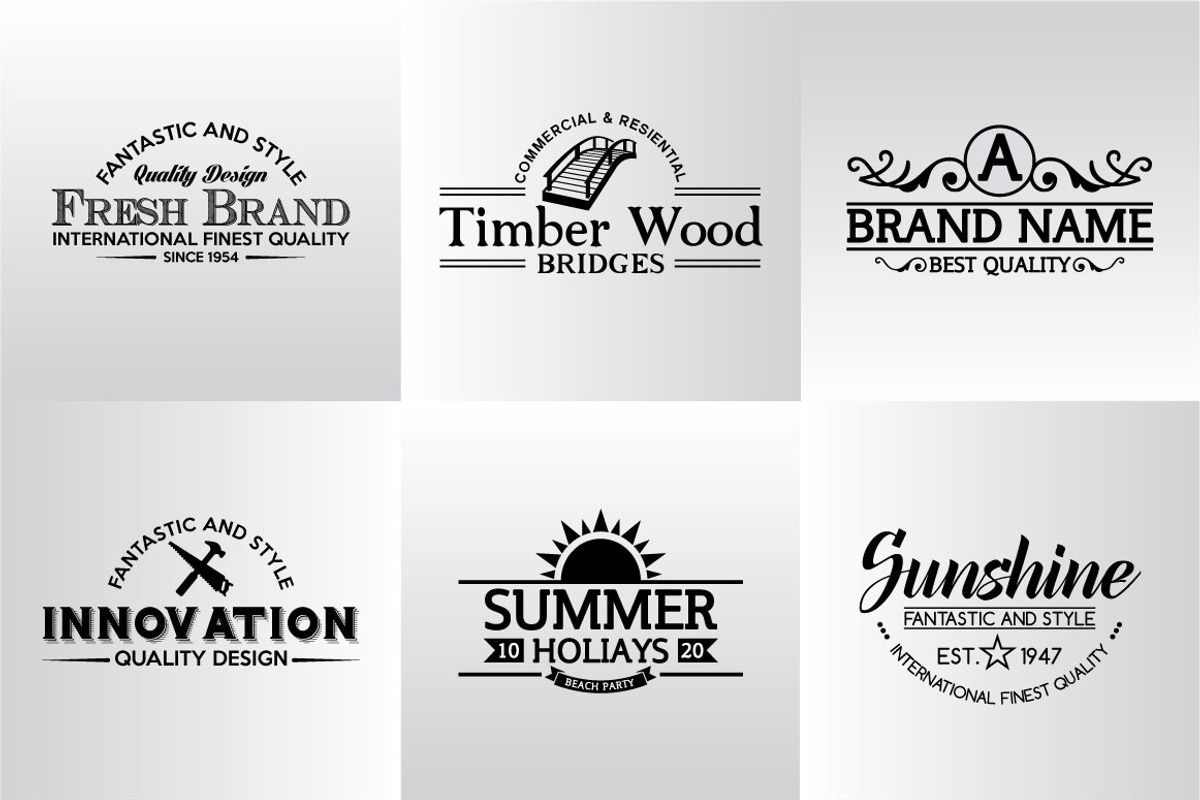60 Vintage Badges and Logos Bundle, a Branding & Logo Template by shazi (Photo 16 of 21)