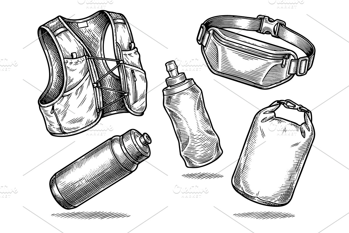 Running Gear Vintage Engraving, a Sport Illustration by Huza Studio (Photo 7 of 13)