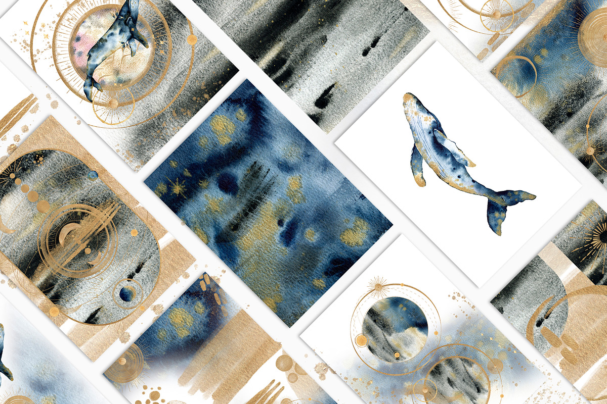 Sale 20%-Lunar Whale, a Texture Illustration by Les Frolova (Photo 8 of 12)