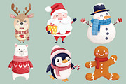 Watercolor Christmas Characters Set, a Decorative Illustration by Believe Creatives (Thumbnail 4 of 4)