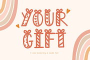 Your Gift font, a Handwritten Font by JJuta (Thumbnail 1 of 6)