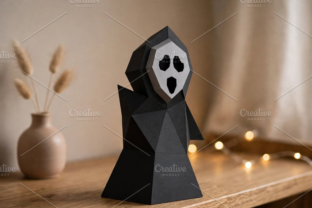 Halloween ghost - 3d papercraft, a Card Template by PAPER amaze (Photo 4 of 5)