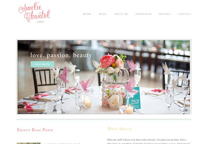 Responsive Wordpress Theme - Amelie