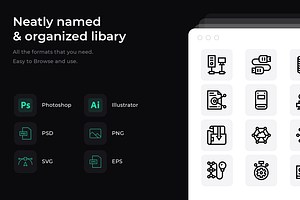 50 Database and servers icons, an Icon by Wencory