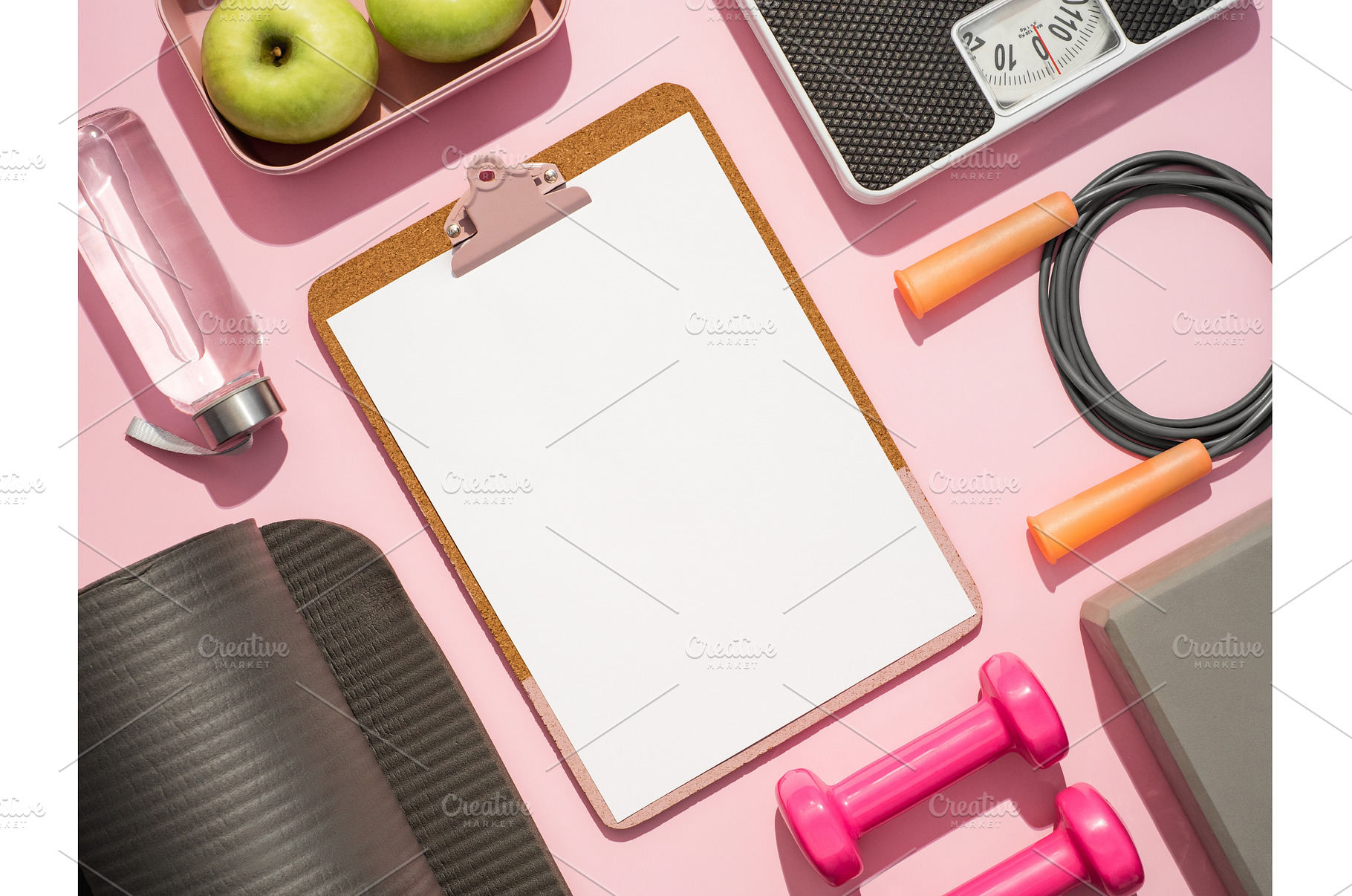 Fitness copyspace, workout plan, a Sports & Recreation Photo by Fascinadora