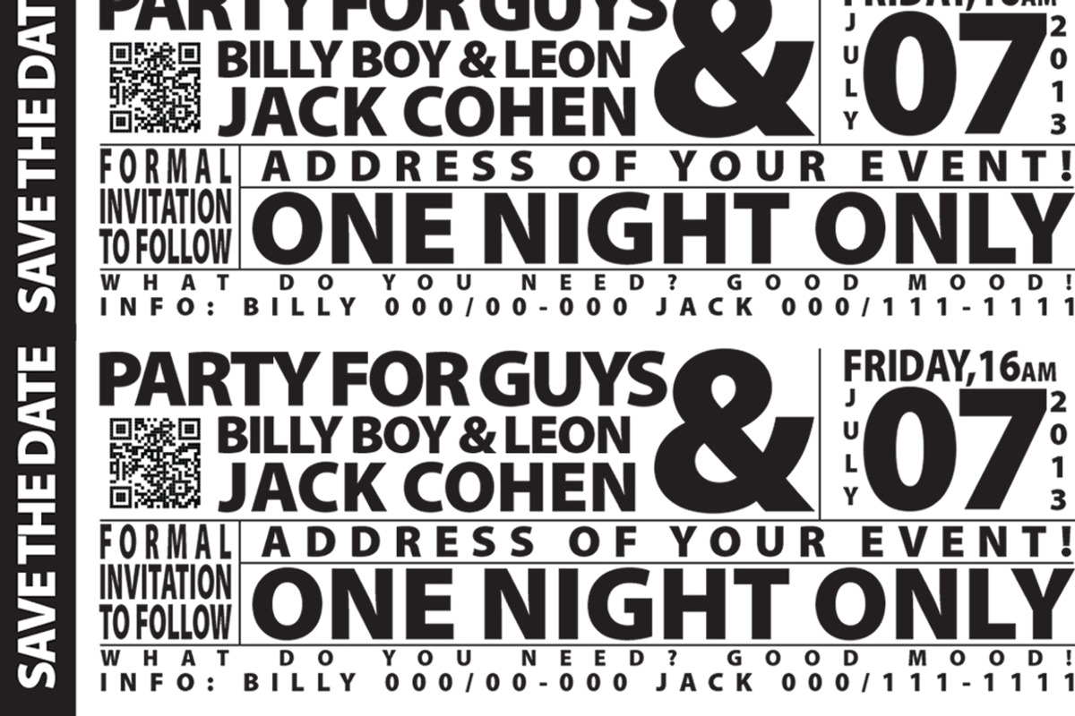 Cool Invitation | Just 7$, an Invitation Template by Leonard Posavec (Photo 2 of 3)