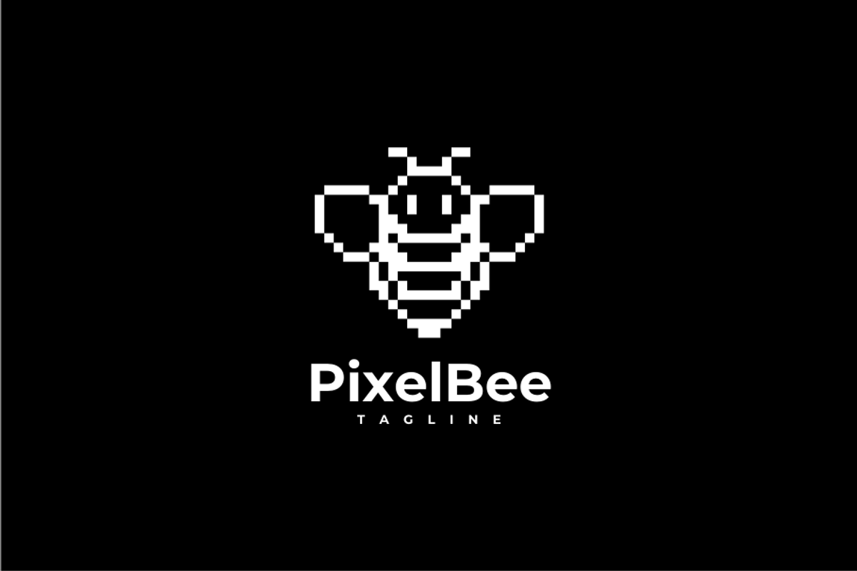 Pixel Bee Logo Template, a Branding & Logo Template by johnkent (Photo 2 of 3)