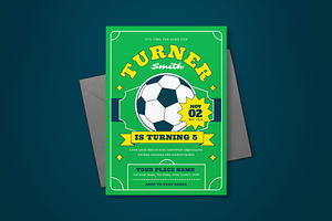 Birthday Soccer Invitation