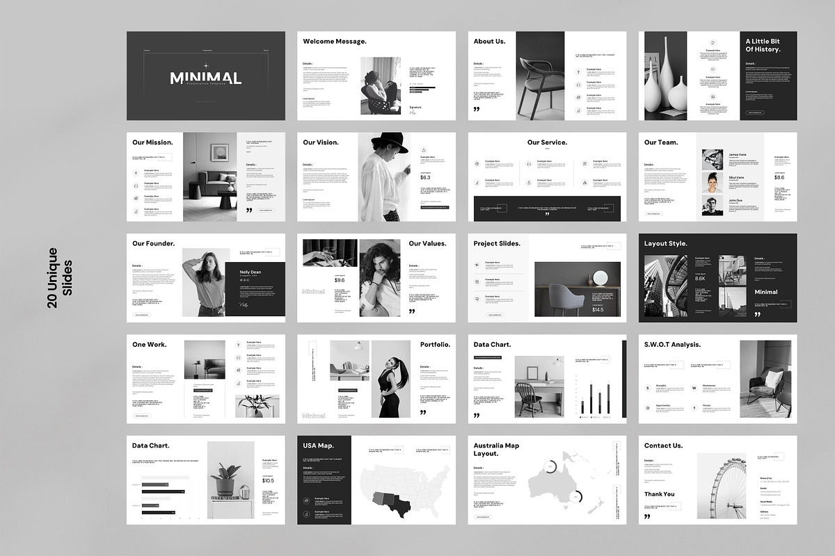 Minimal Presentation Template, a Presentation Template by PrintIdea (Photo 7 of 7)