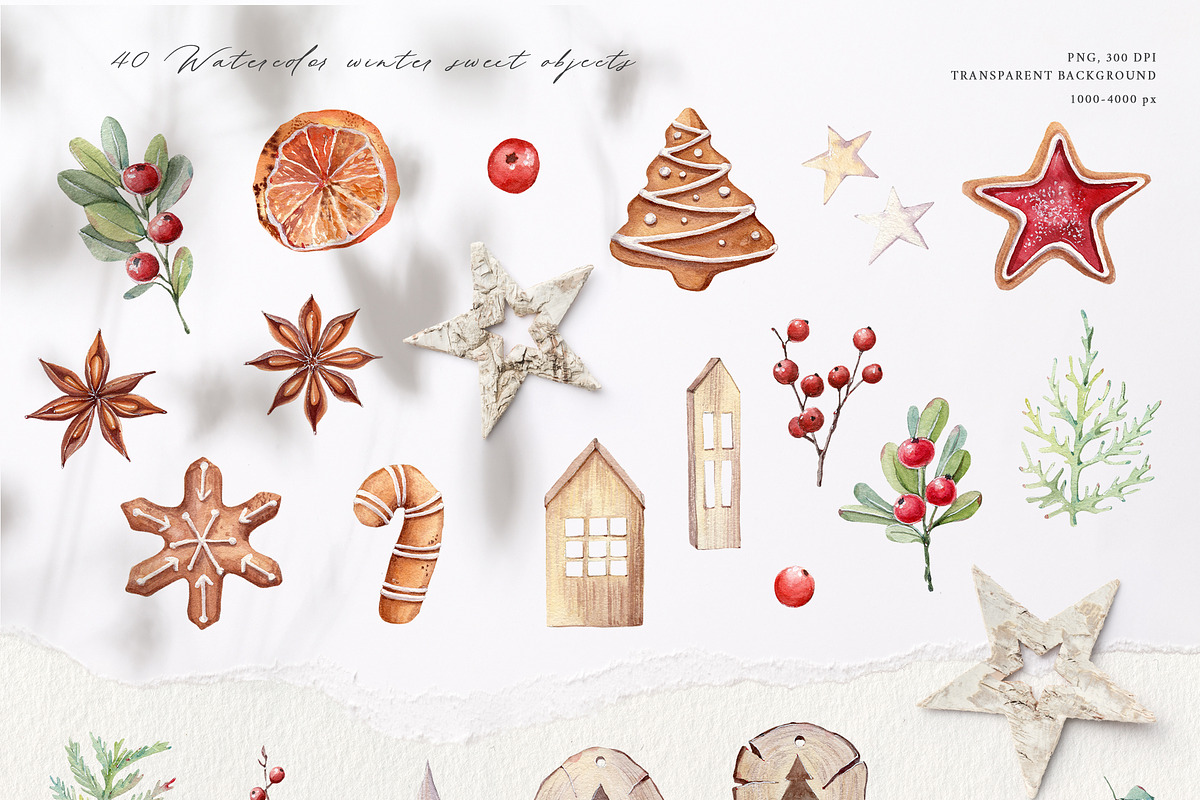 MERRY&SWEET Watercolor set, an Illustration by Lemaris (Photo 2 of 8)