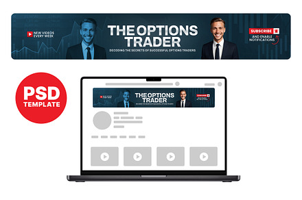 Forex Trading YouTube Banner, a Social Media Template by Vaughn Studios
