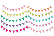Colorful Bunting Clip Art, an Illustration by Hello Muse Design (Thumbnail 5 of 5)