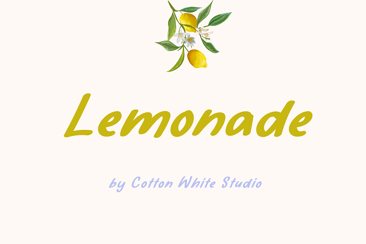 Lemonade, a Handwritten Font by Sofia Skoog (Photo 1 of 10)