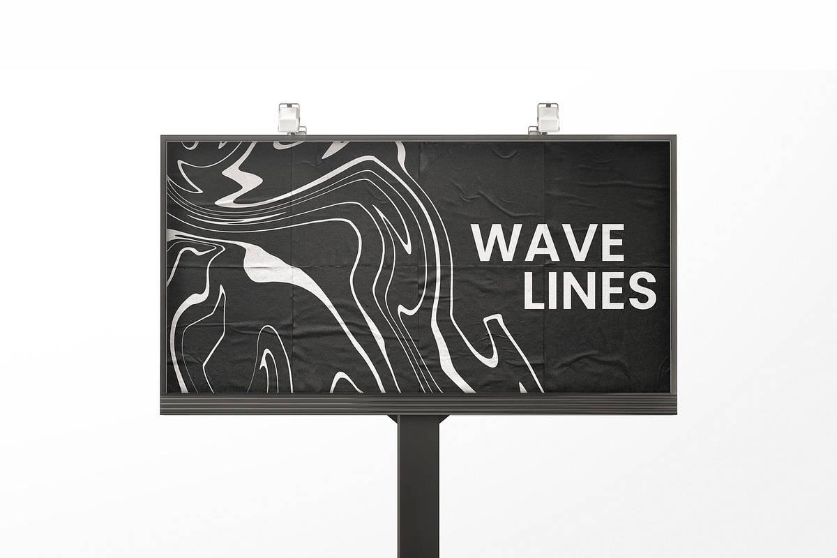 Wave Lines Background, an Object Graphic by Noires (Photo 3 of 7)