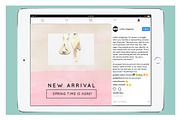 Instagram template - Pink spring, a Social Media Template by AtelierCartouche (Thumbnail 4 of 5)