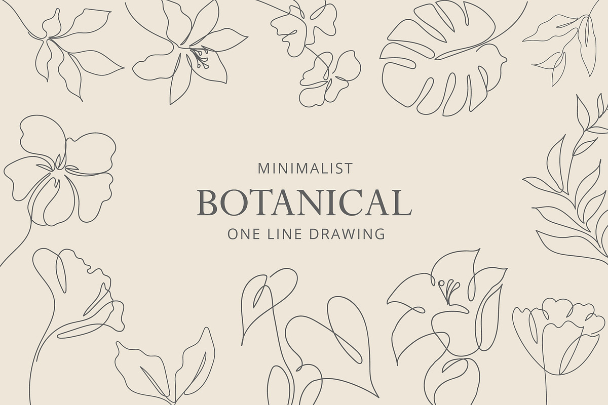 Minimalist Botanical One Line Sketch, an Illustration by MYDesign (Photo 1 of 5)