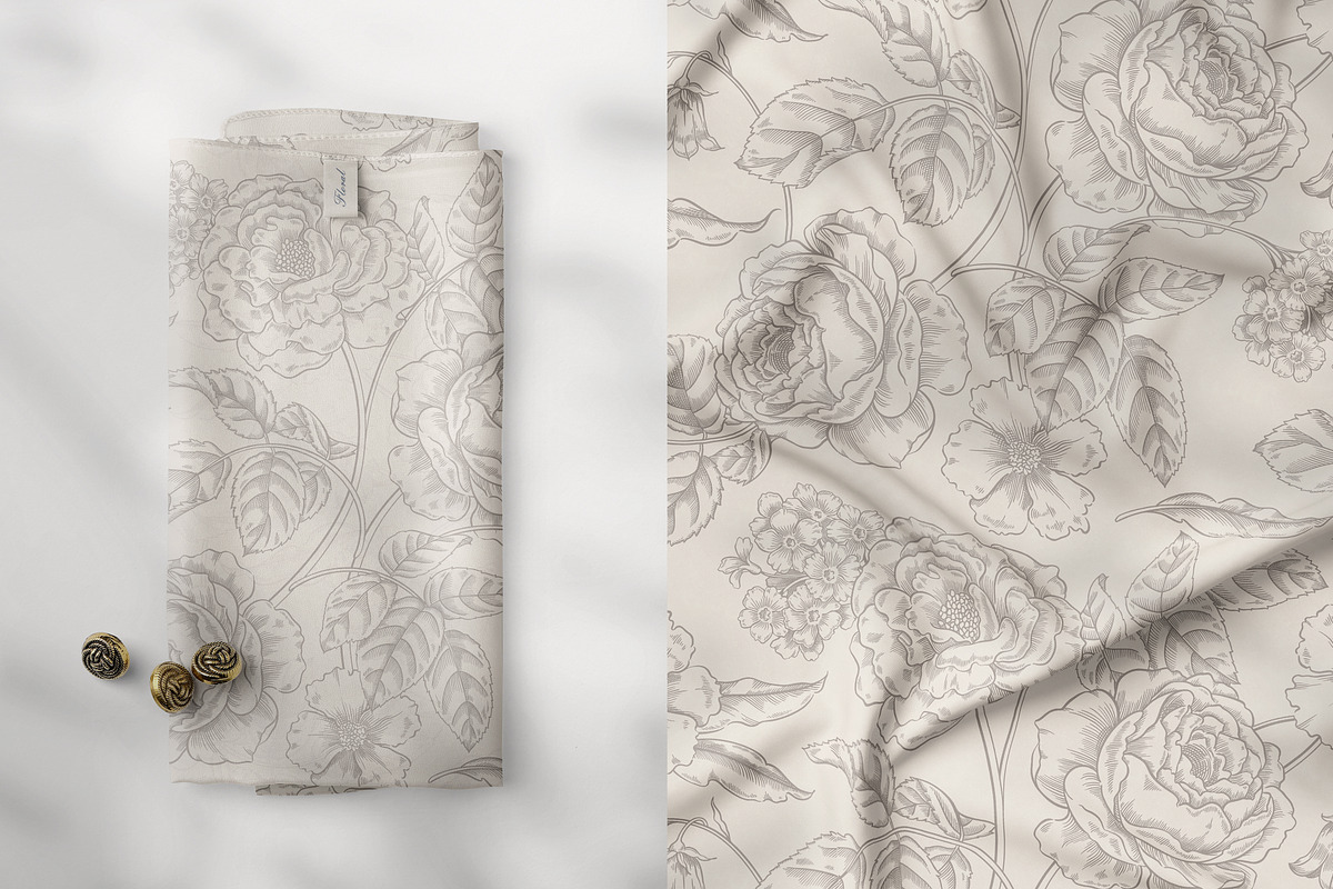 Floral / Seamless patterns, a Pattern Graphic by PatrushevaYana (Photo 7 of 10)