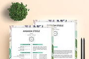 Floral CV / Resume tamplate / N, a Resume Template by Showy68 Template (Thumbnail 5 of 5)