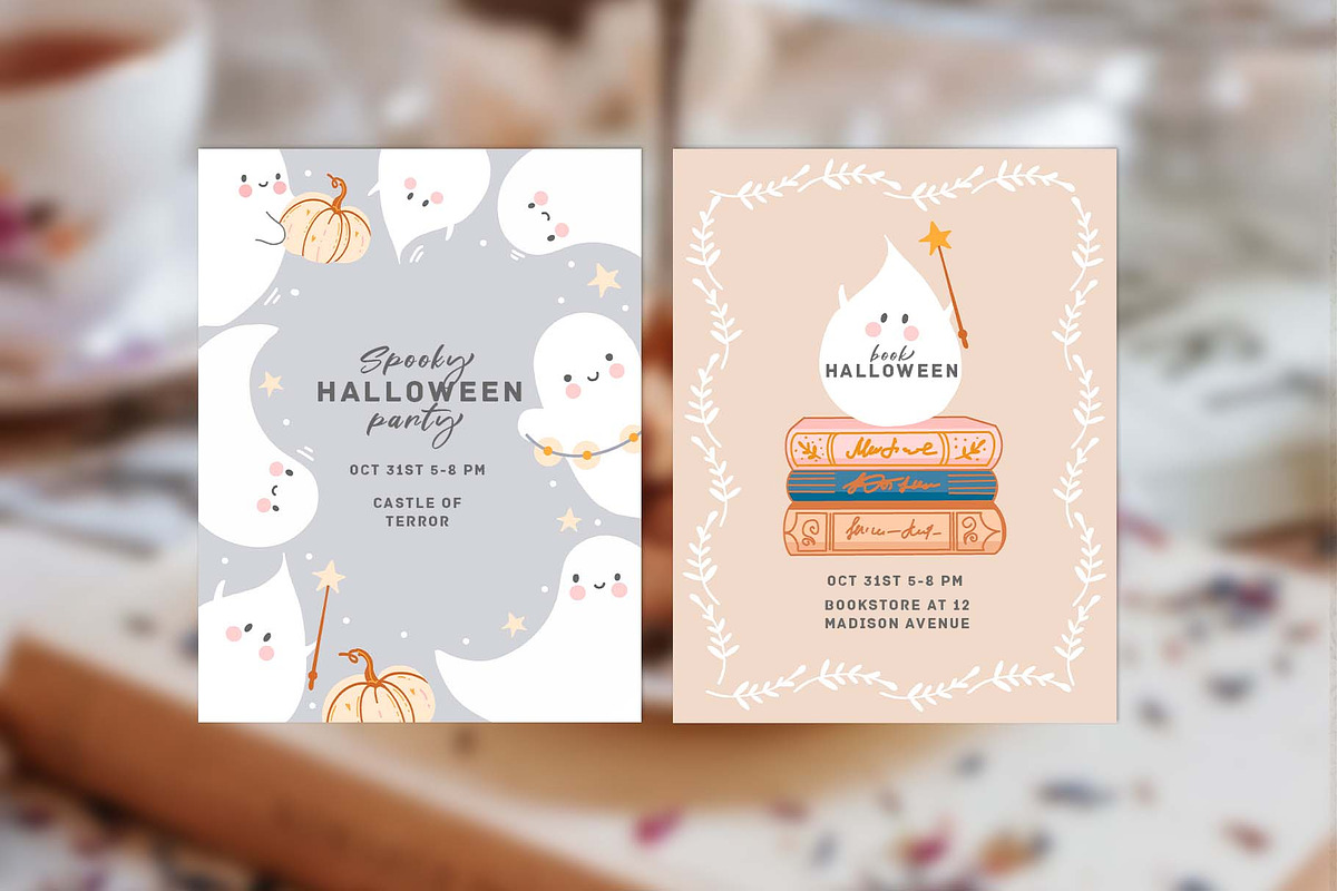 Fall & Halloween clipart. Autumn set, a Seasonal Illustration by VerAna (Photo 13 of 20)
