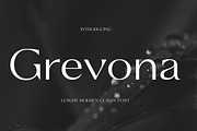 Grevona | Refined Serif Typeface, a Serif Font by Artdez (Thumbnail 1 of 5)