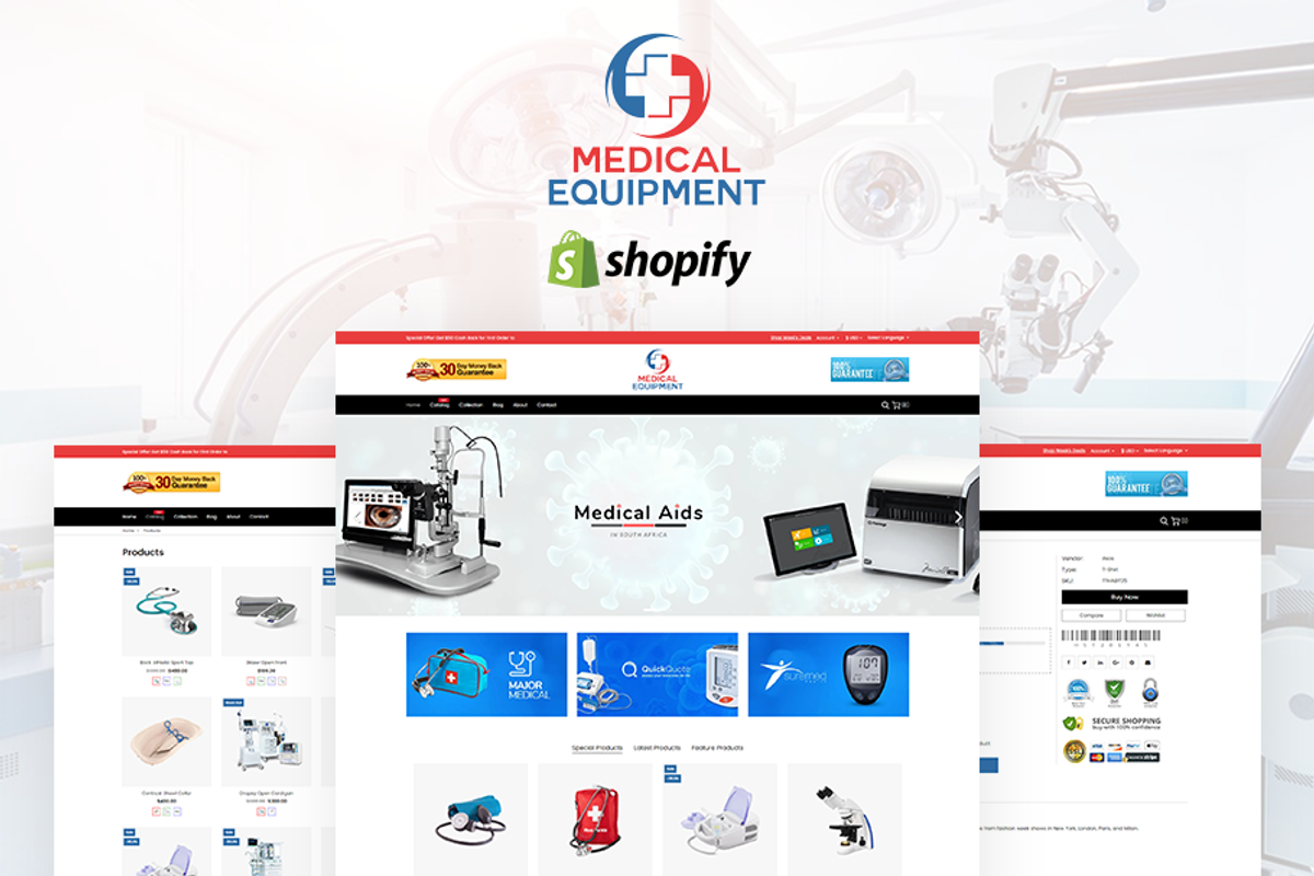 Medical Equipment Shopify Theme, a Shopify Template by ThemeTidy Shopify Agency