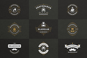 27 Barbershop Logotypes, a Branding & Logo Template by Vasya Kobelev (Thumbnail 3 of 10)