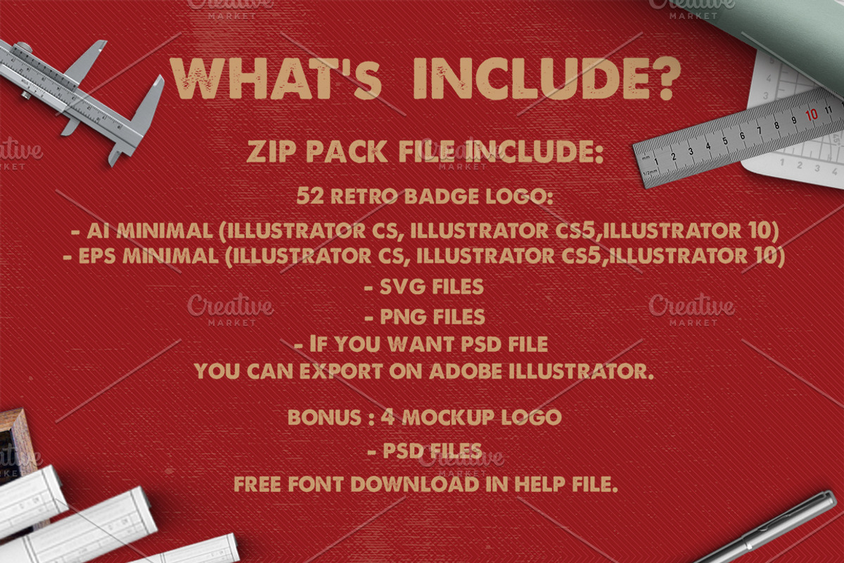 Retro Badge & Stamp Logo 2, a Branding & Logo Template by The Craftsman (Photo 2 of 10)