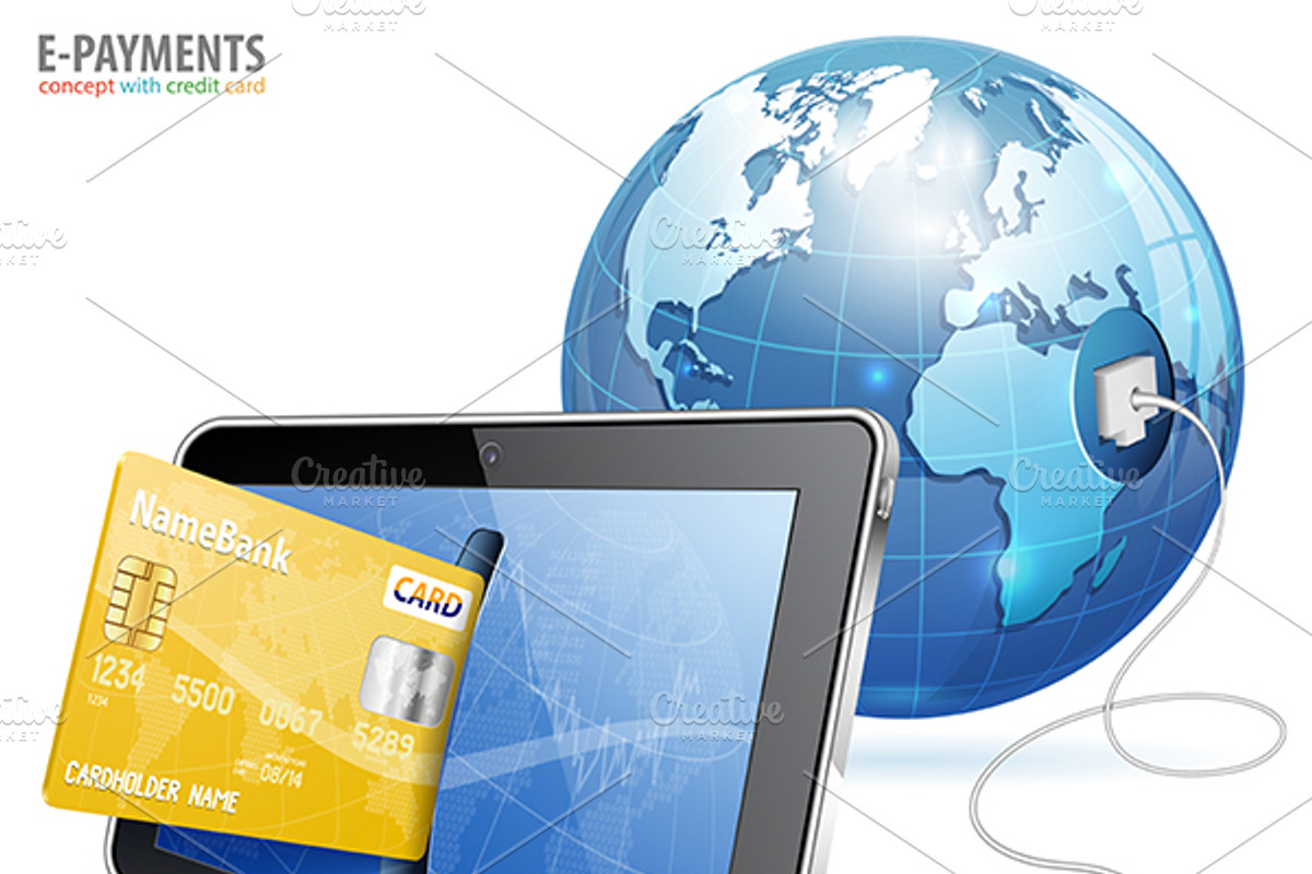 Electronic Payment Concepts, a Finance Illustration by TAlex (Photo 5 of 6)
