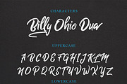 Billy Ohio Typeface, a Script Font by alit design (Thumbnail 10 of 15)