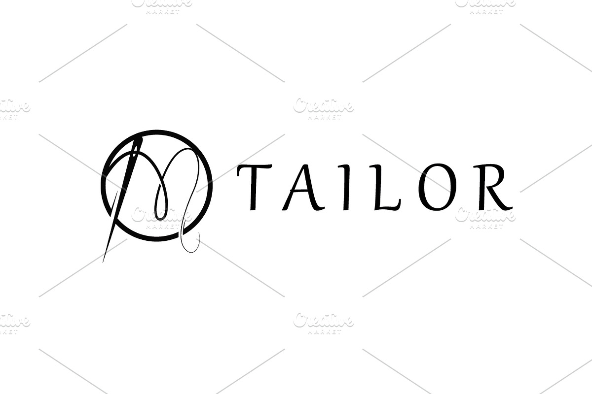 Stylish tailor logo built for modern, a Branding & Logo Template by Maylianaw28 (Photo 1 of 2)
