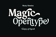 Meaty Nineties - Modern Retro, a Serif Font by Holyline Design (Thumbnail 10 of 15)