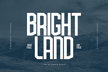 Brightland - Condensed Sans Serif