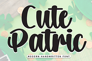 Cute Patrick | Script Font, a Handwritten Font by Scratchones (Thumbnail 1 of 8)