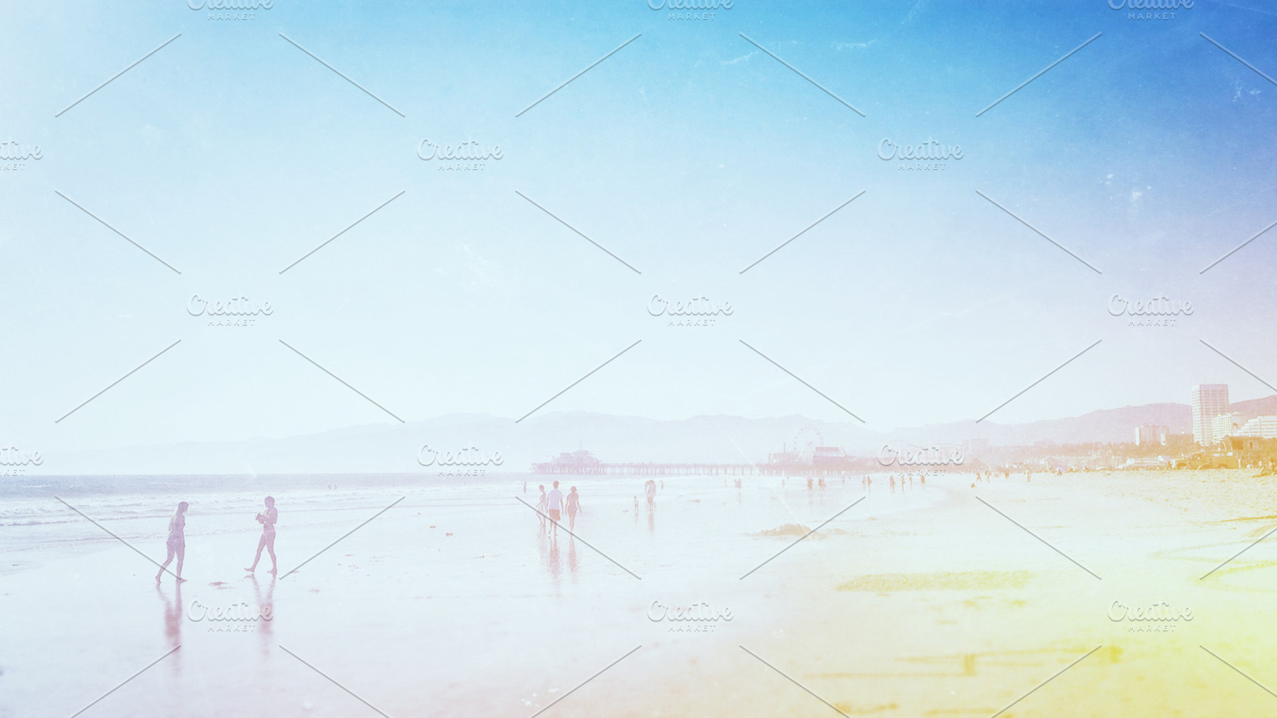 Santa Monica Beach Wallpaper, a Person Photo by Graphic Wray