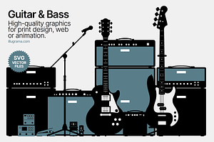 Guitar & Bass - Modern Graphics