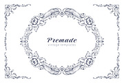 Vintage Vector Frames & Borders, a Decorative Illustration by Molly art (Thumbnail 7 of 9)